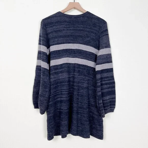 Free People Oversized Knit Sweater Dress Mini Long Balloon Sleeve Loose Slouchy - Picture 7 of 8